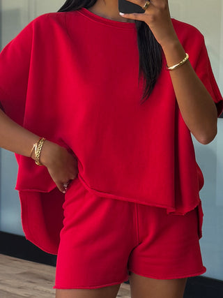 Worn Well Oversized Top | Cherry