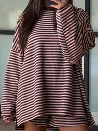 Cozy Era Knit Pullover | Chocolate Blush | RESTOCK
