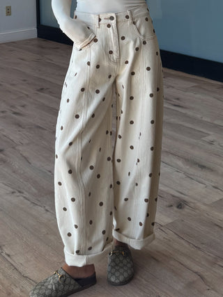 Dottie Barrel Jeans | Brown