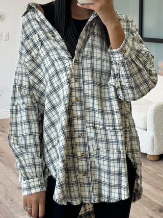 Stone Cliff Plaid Tunic | Natural | +Plus Available | RESTOCK