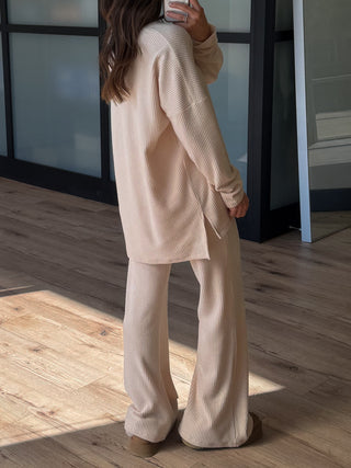 Always Cozy Ribbed Set | Oat | +Plus Available