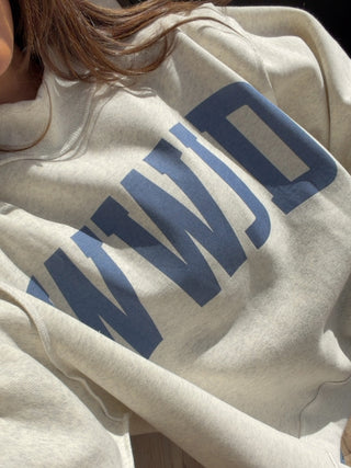 "WWJD/AMEN" Mock Neck Sweatshirt