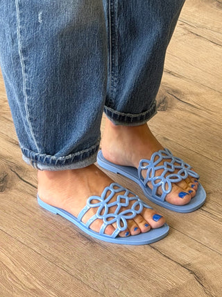 Lotus Jelly Slides | Mist Blue
