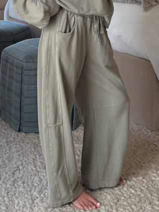 Lounge Around Pullover + Barrel Set | Sage