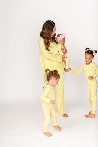 Kids Lemon Pajama Set | Tiny Talulah