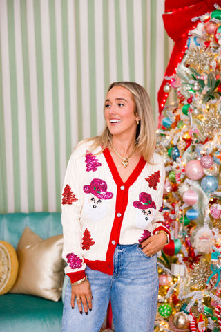 Howdy Santa Patch Cardigan | +Plus Available