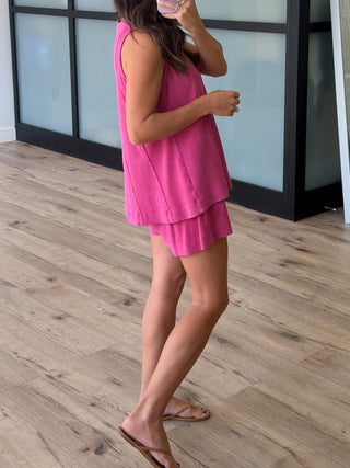 Drift Two Piece Set | Raspberry
