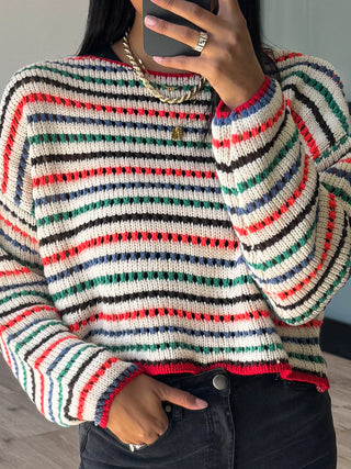 Happy Hues Striped Sweater