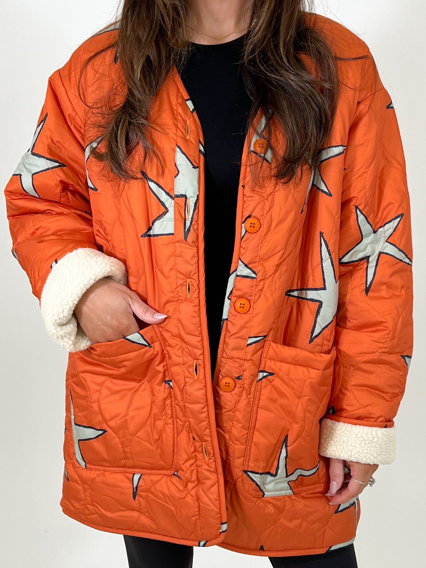 Hybrid Reversible Jacket | Rust Orange