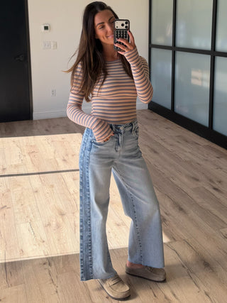 Maylee Brush Knit Long Sleeve | Sunwashed