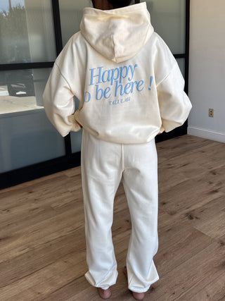 "Happy To Be Here!" Lounge Set | Ivory