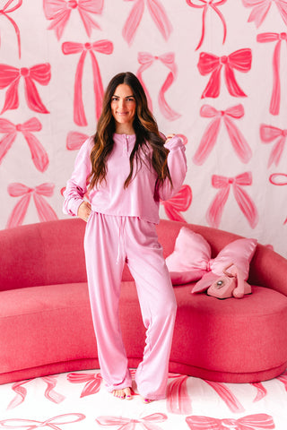 At Your Leisure Lounge Pants | Bubblegum