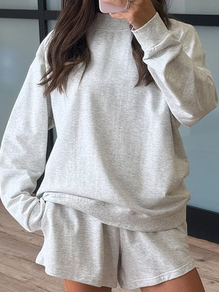 Vex Mock Neck Sweatshirt | Grey