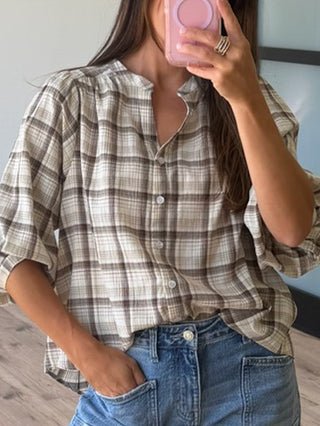 Timberline Plaid Button-Down Top | Birchwood