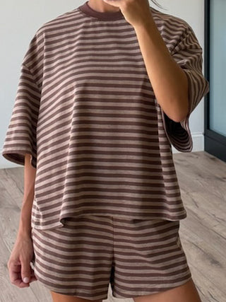 In The Air Relaxed Tee | Mocha Latte