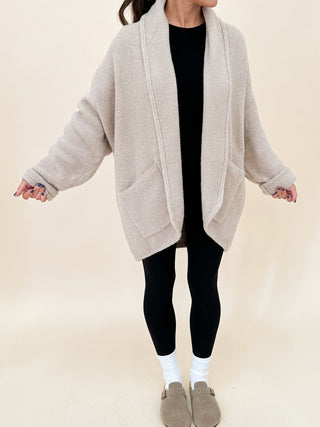 Layover Cocoon Cardigan | Mocha | +Plus Available | RESTOCK