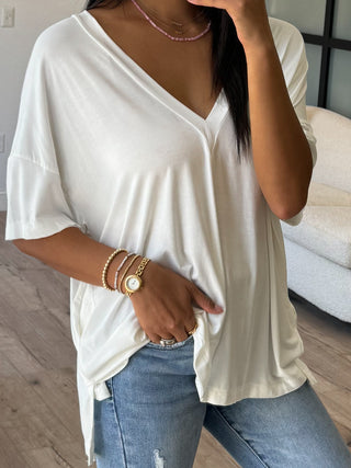 Effortless Oversized Tunic | White