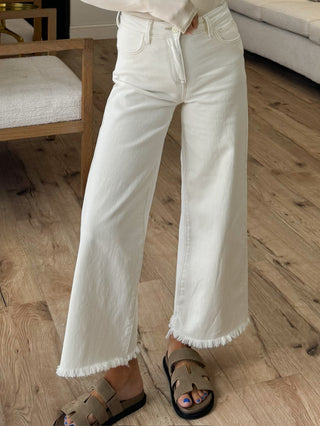 Caroline Frayed Crop Pants | +Plus Available