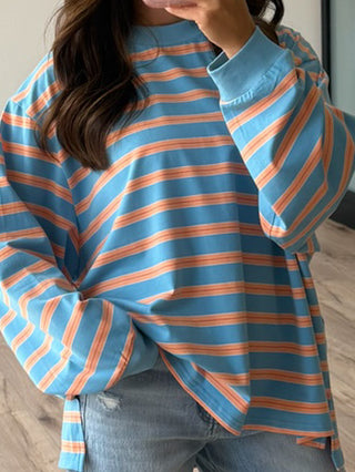 Kayda Stripe Long Sleeve | Coral Coast
