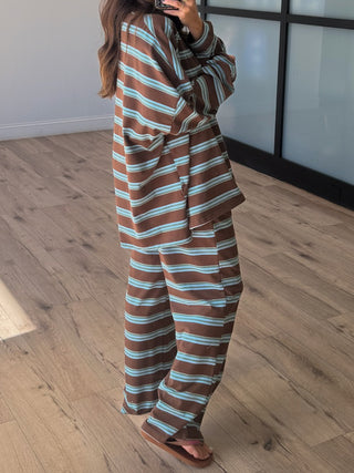 Right In Line Mock Neck Top | Cocoa Sea