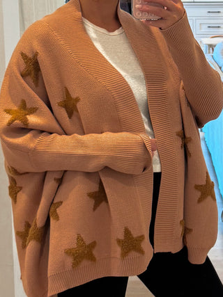 Star Cocoon Cardigan | Toffee | +Plus Available