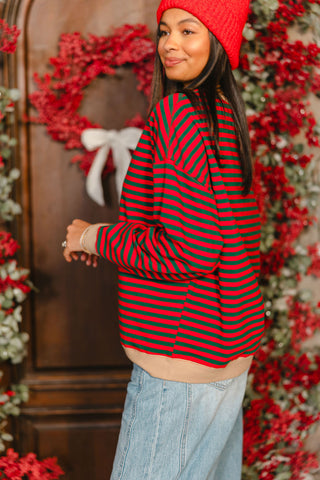 Ledger Stripe Pullover | Holiday Season