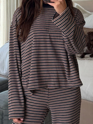 Off The Scene Long Sleeve Top | Toffee Tide