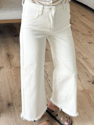 Caroline Frayed Crop Pants | +Plus Available