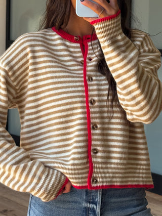 Pippa Button Cardigan | Cherry Stone | +Plus Available