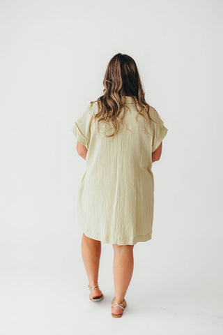 Coastal Core Cotton Dress | Pistachio