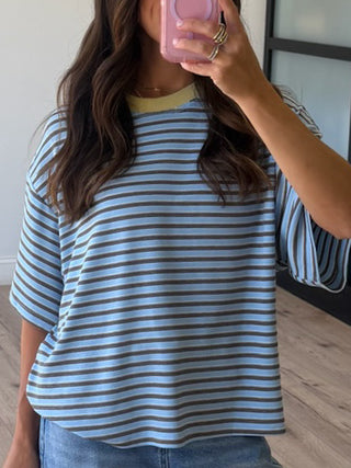 Laidback Blues Contrast Tee