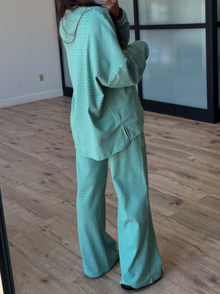Just Lounging Brush Knit Pants | Jade