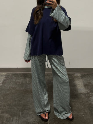 Double Up Lounge Pants | Lagoon