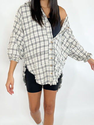 Stone Cliff Plaid Tunic | Natural | +Plus Available | RESTOCK