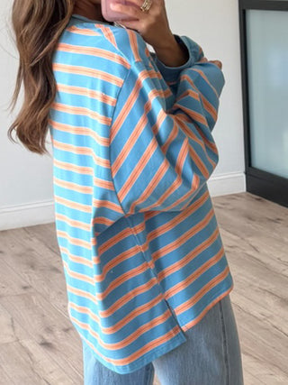 Kayda Stripe Long Sleeve | Coral Coast