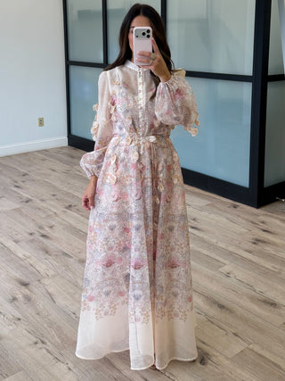 Amour Blooms Floral Maxi Dress