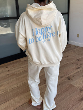 "Happy To Be Here!" Lounge Set | Ivory