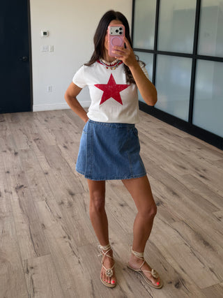 Stellar Vibes Vintage Tee | Cherry