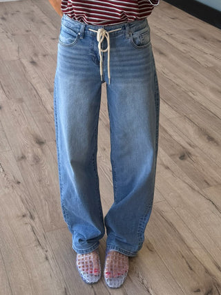 Mykel Drawstring Jeans | +Plus Available