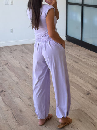 Birdie Crossover Two Piece Set | Lavender