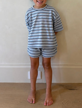 Tiny Jovi Waffle Knit Set | Saltwater | PREORDER