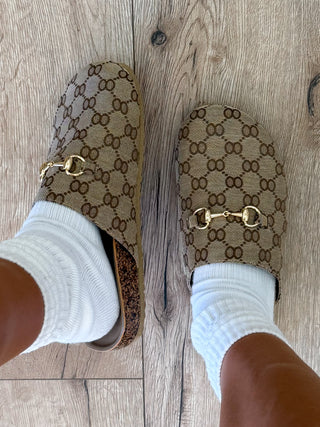 Canvas Horsebit Slides | RESTOCK