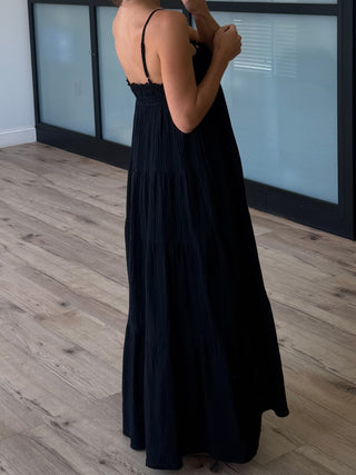 Carried Away Maxi Dress | Black