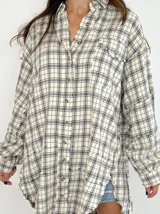 Stone Cliff Plaid Tunic | Natural | +Plus Available | RESTOCK