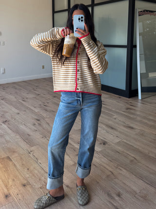 Pippa Button Cardigan | Cherry Stone | +Plus Available