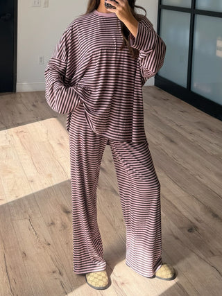 Rest Mode Ribbed Pullover | Mocha Rose