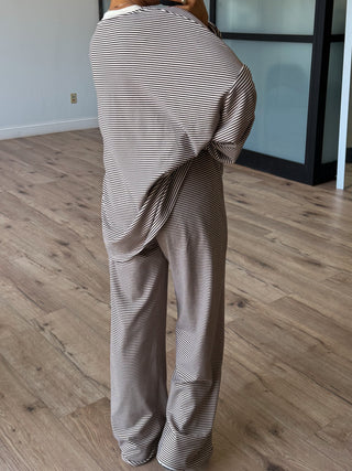 Just Lounging Brush Knit Pants | Chocolate