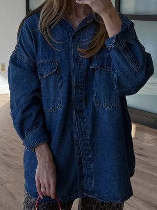 Sutherland Denim Shacket | +Plus Available | RESTOCK