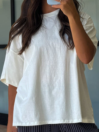 Westport Oversized Tee | Cream