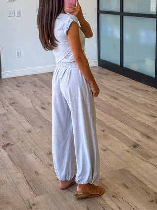 Birdie Crossover Two Piece Set | Grey